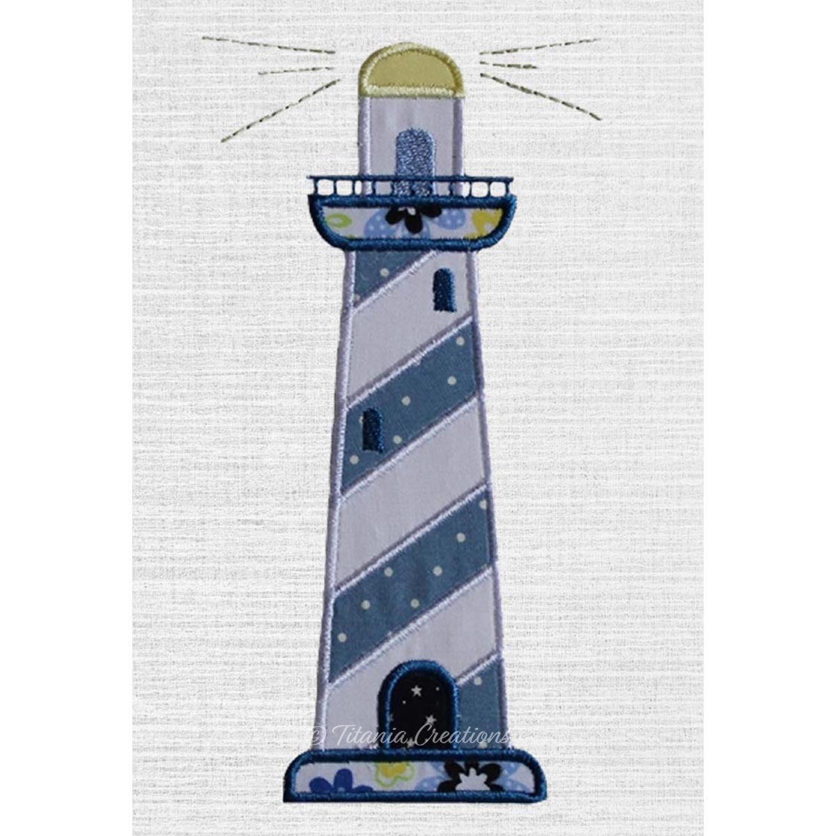 Applique Lighthouse 5x7