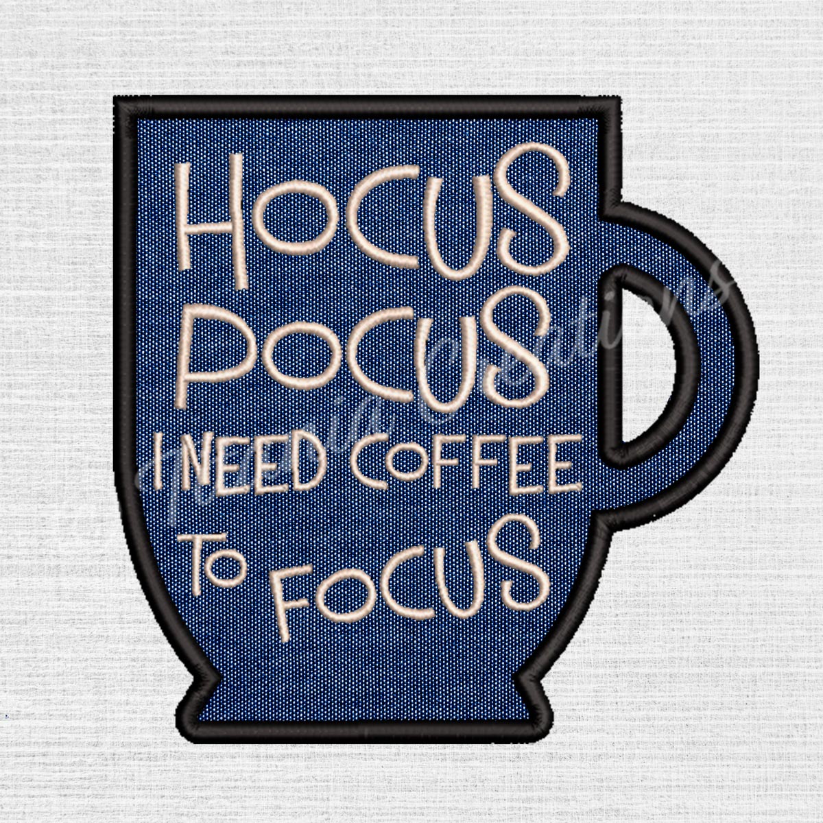 Applique Hocus Pocus Mug 5x7