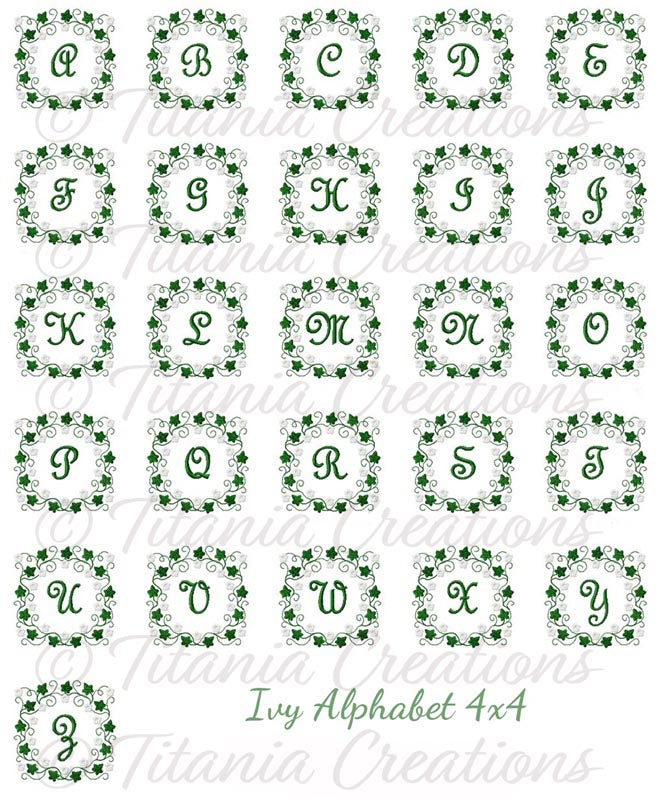 Ivy Alphabet 4x4
