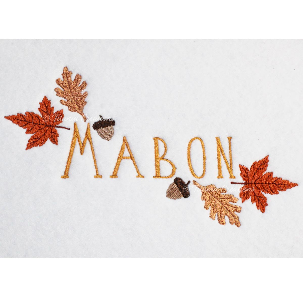 Mabon Leaves & Acorns 5x7