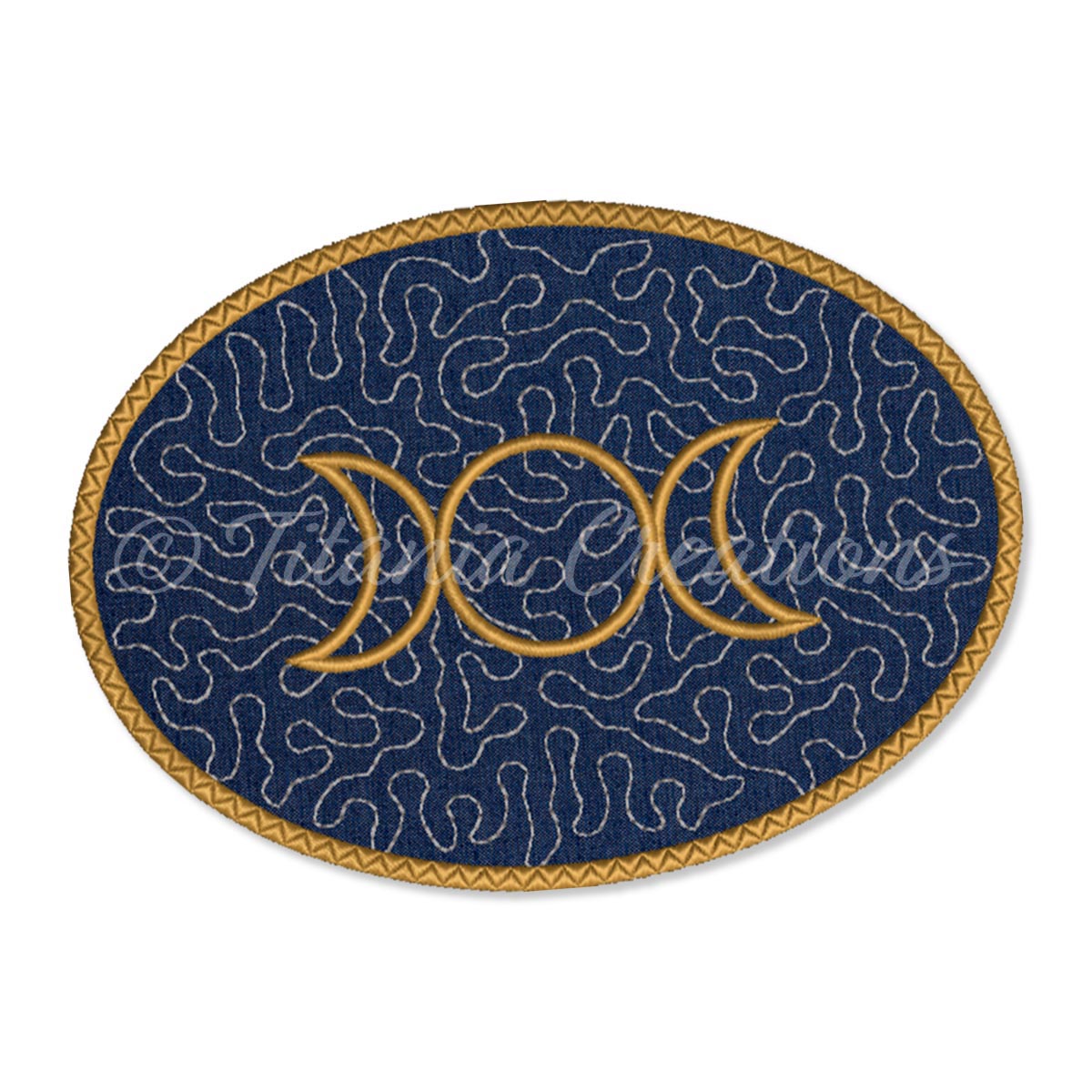 ITH Triple Goddess Oval Coaster 5x7