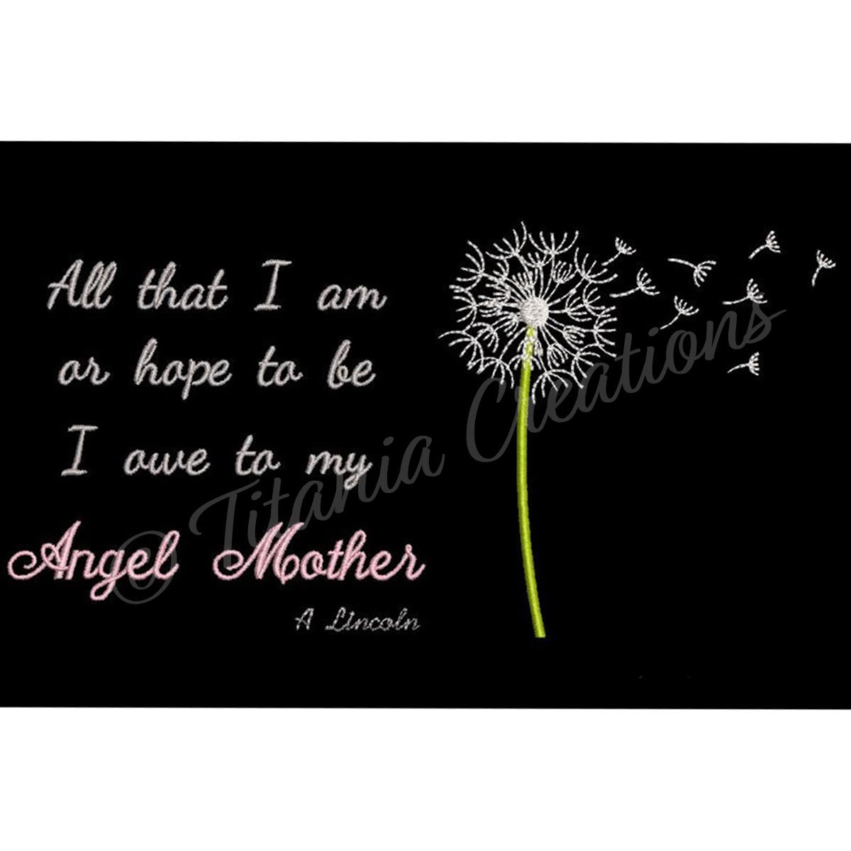 All That I Am Quote And Dandelion 4x4 5x7