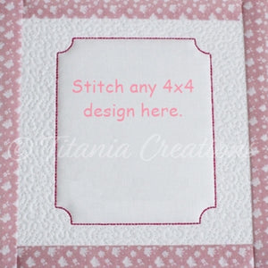 ITH Blank Sashed Quilt Block A 8x8