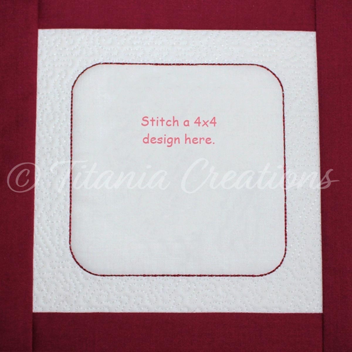 ITH Blank Sashed Quilt Block E 8x8