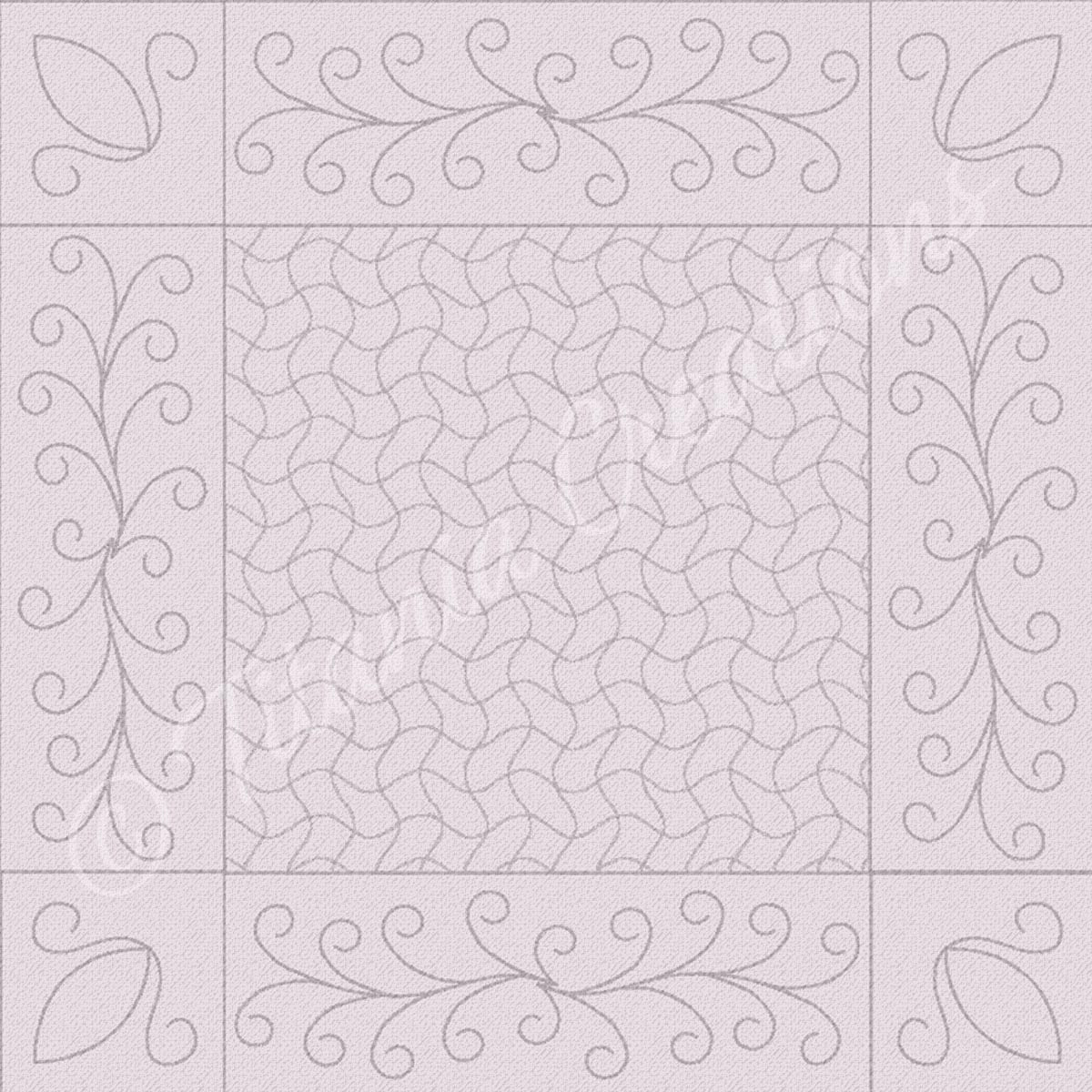 Flourish Quilt Blocks, Sashing and Corners  Set 4x4 5x5 6x6 7x7 8x8