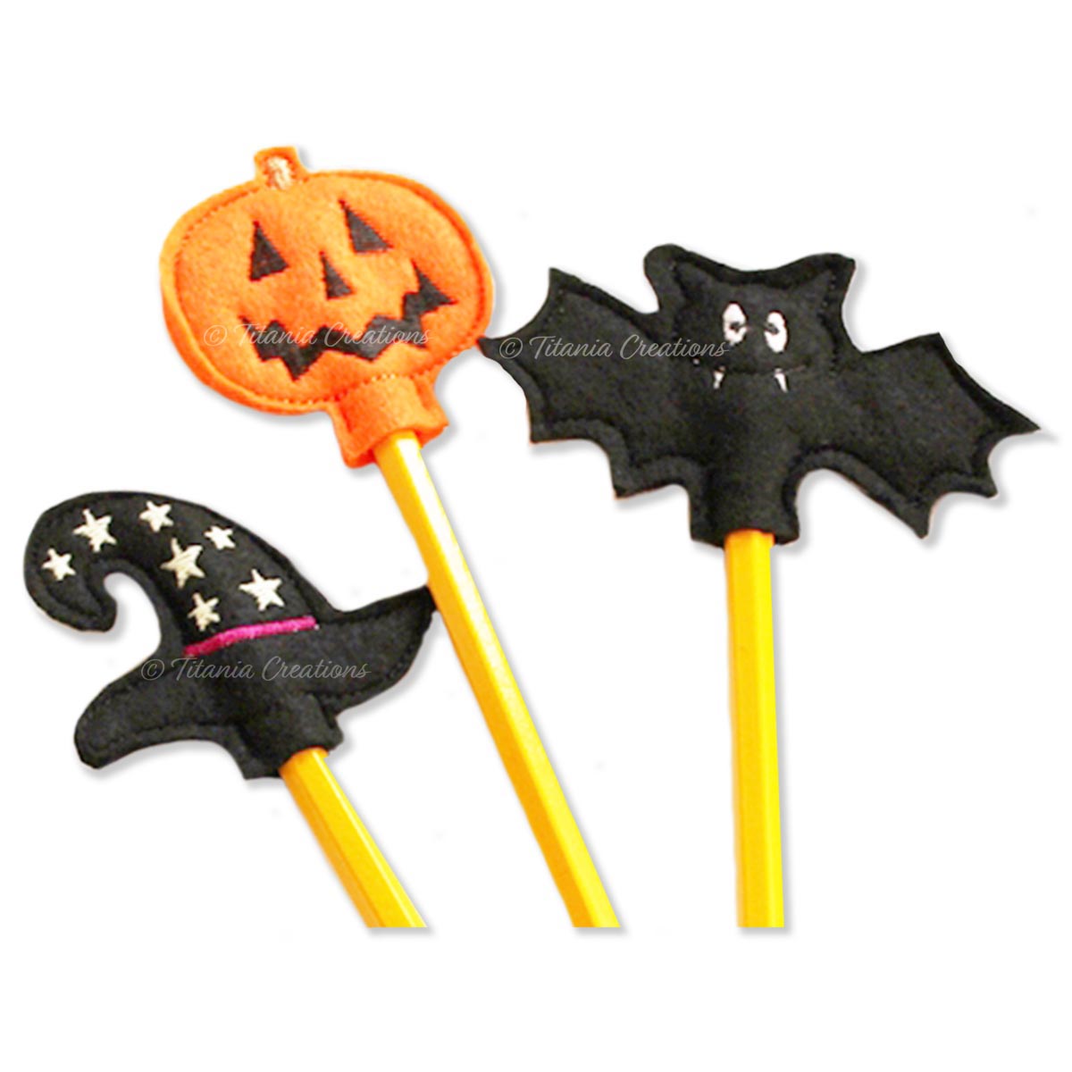 ITH Halloween Pencil Toppers 4x4 Set of 3