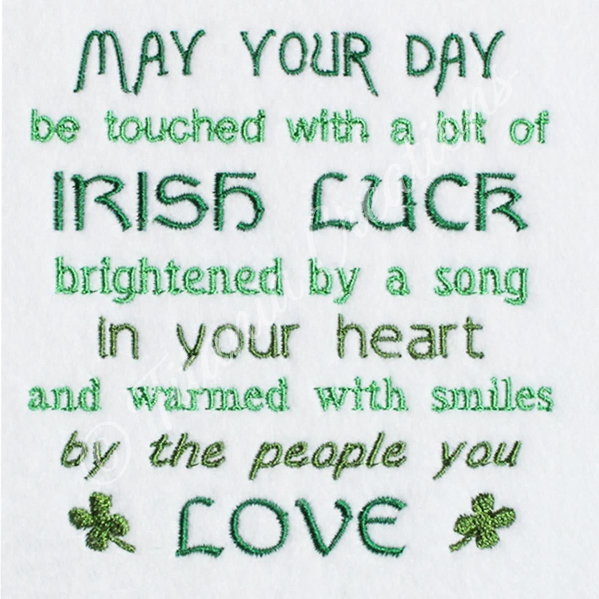 Irish Luck Quote 4x4
