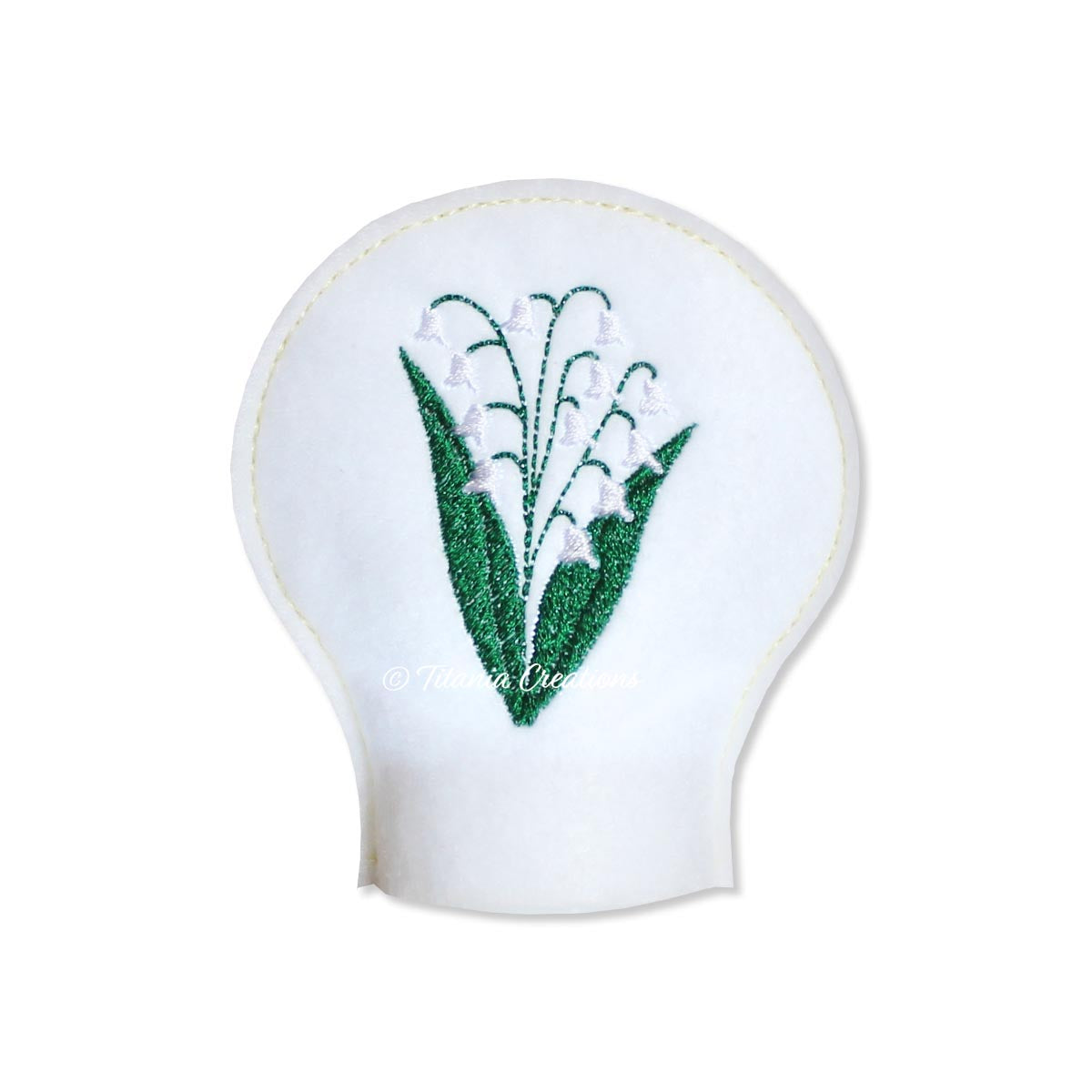 ITH Lily of The Valley Flower for May Tea Light Cover 4x4