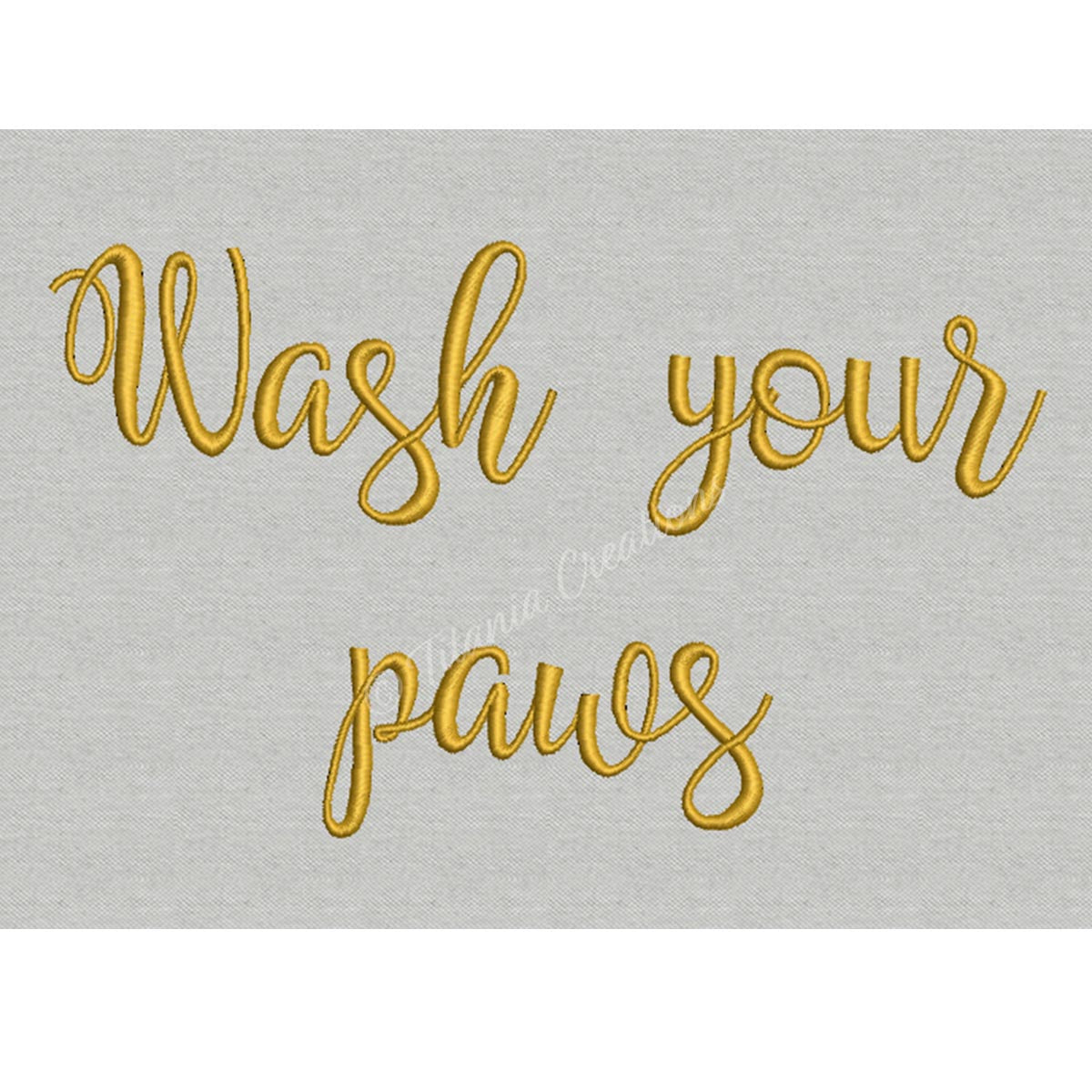 Wash Your Paws Quote 5x7