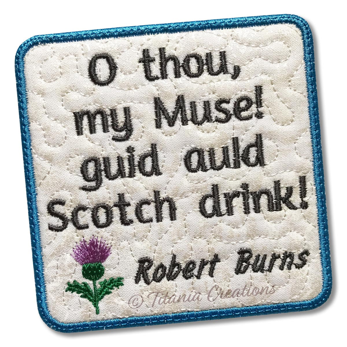 ITH Burns Scotch Drink Coaster 4x4