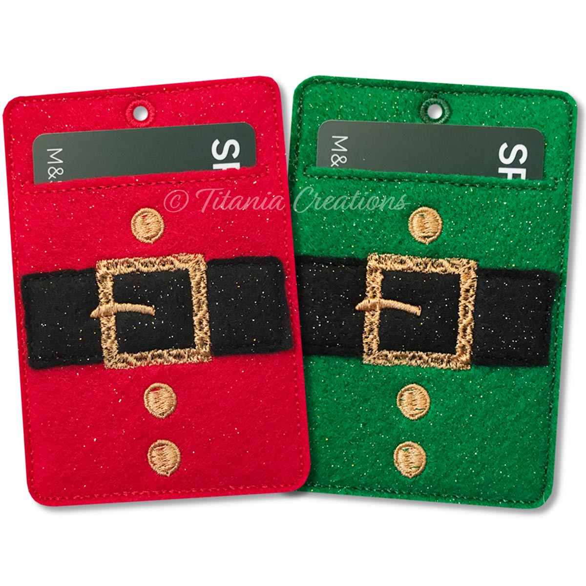 ITH Santa / Elf Suit Gift Card Holder 4x4