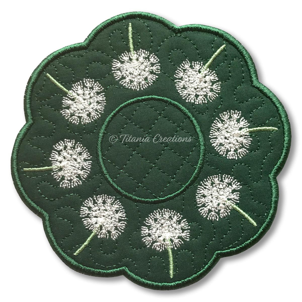 ITH Dandelion Clock Candle Mat 5x5 6x6 7x7 8x8