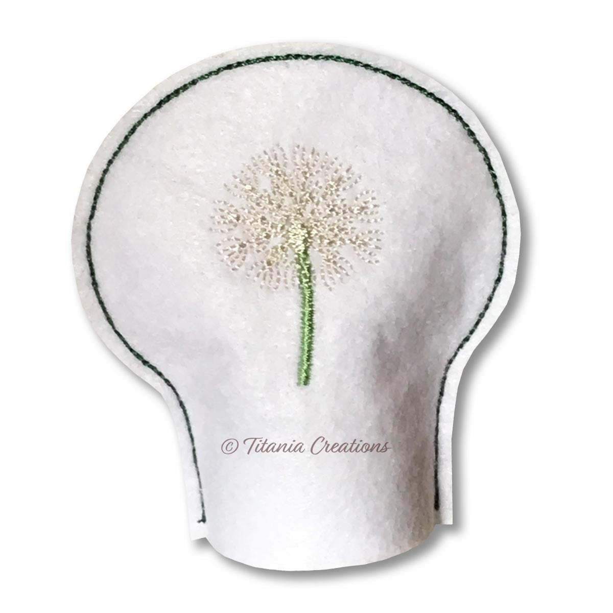 ITH Dandelion Clock Tea Light Cover 4x4