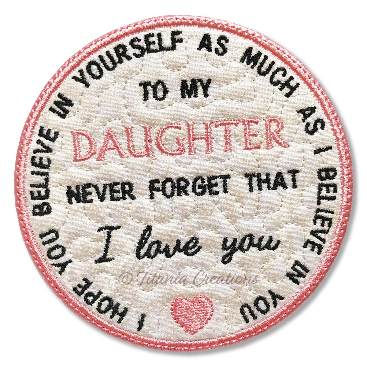 ITH To My Daughter Coaster 4x4