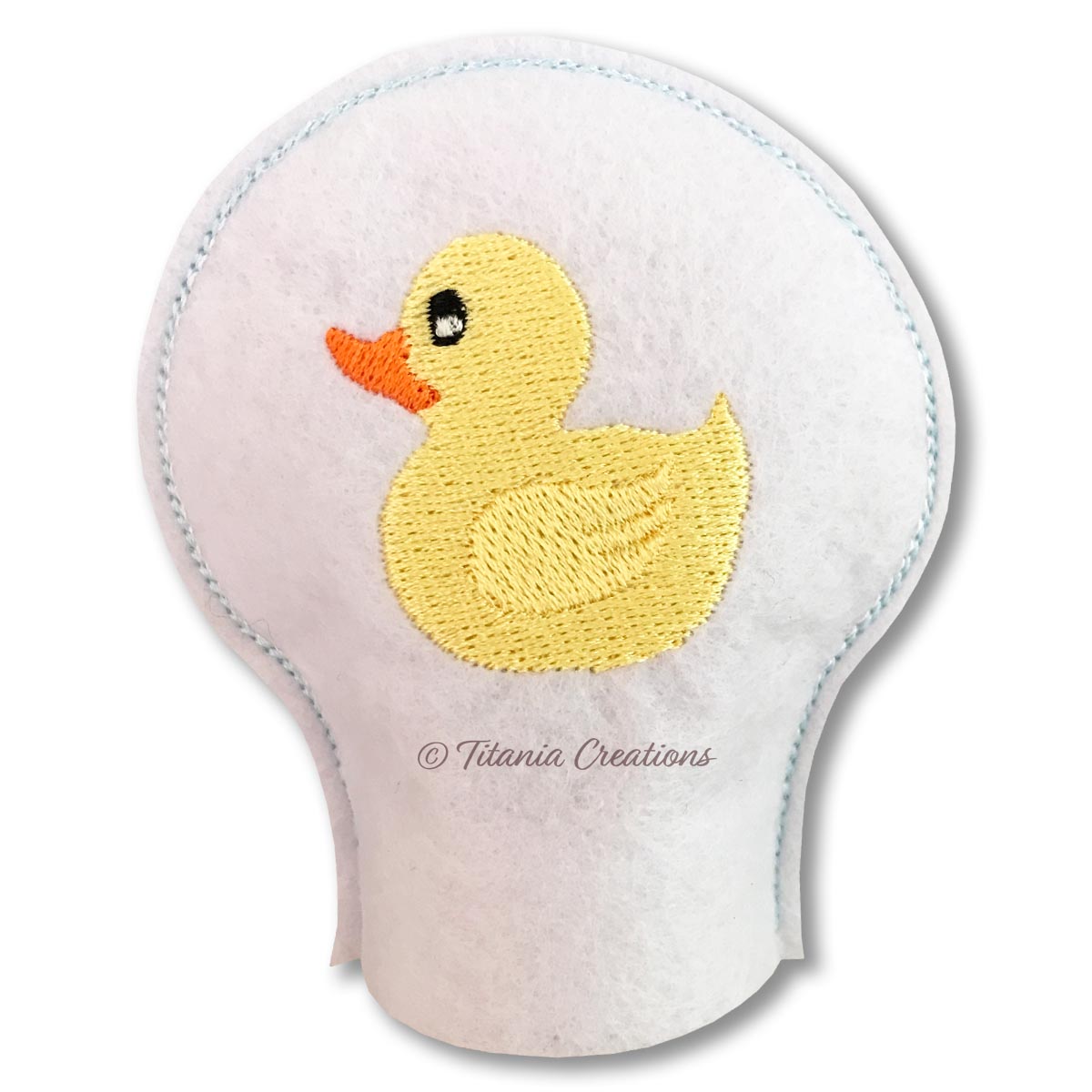 ITH Rubber Duck Tea Light Cover 4x4