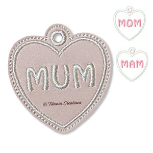 ITH Mum Mom Mam Eyelet 4x4