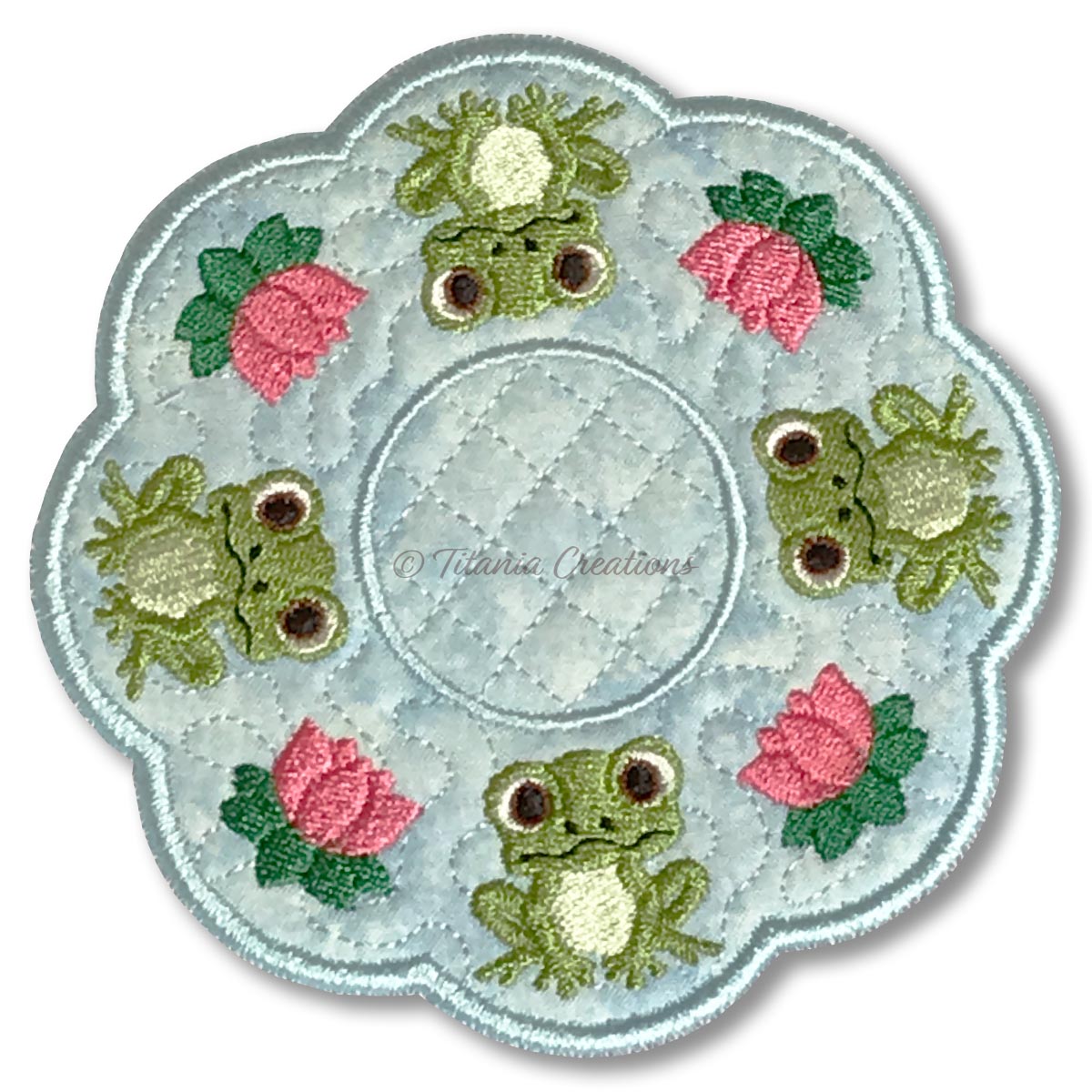 ITH Frog Candle Mat 5x5 6x6 7x7 8x8