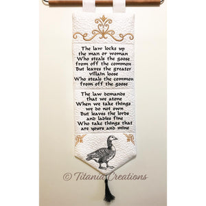 The Goose and The Common Wall Hanging 5x7