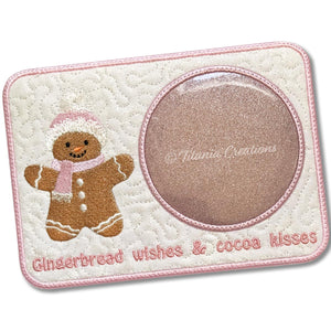 ITH Gingerbread Wishes Mug Rug 5x7