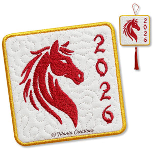 ITH Year of The Horse Coaster 4x4 5x5