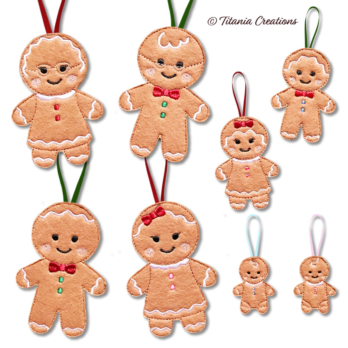 Ginger Family Set - ITH and Applique