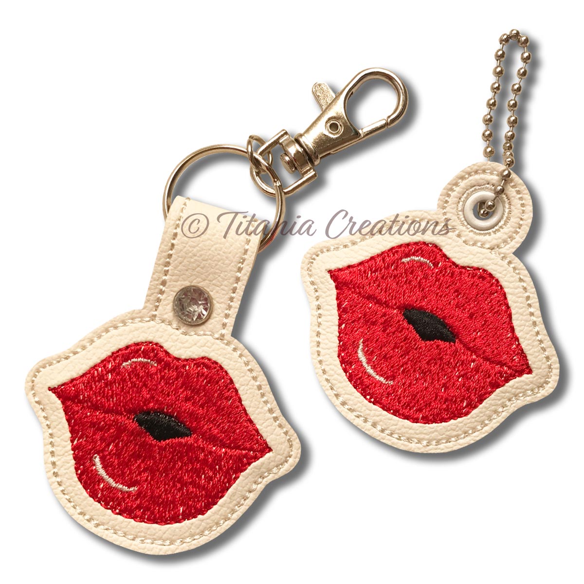 ITH Lips Key Fob & Bag Tag 4x4