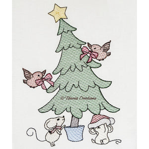 Light Density Christmas Mice 5x7