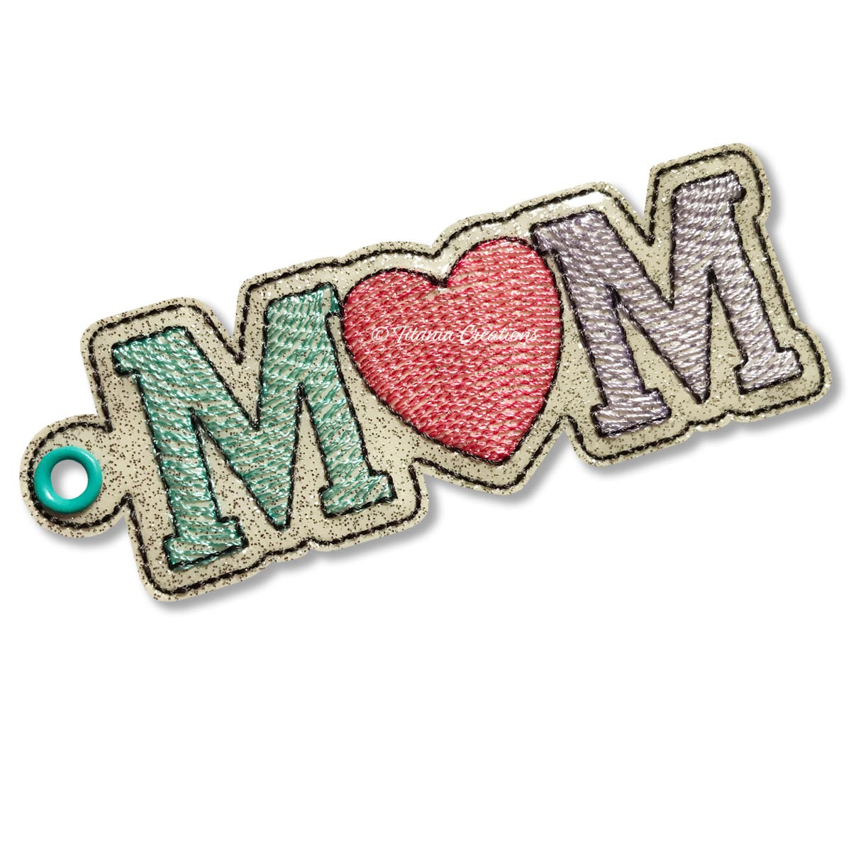 ITH Mum Mom Eyelet Fob 4x4
