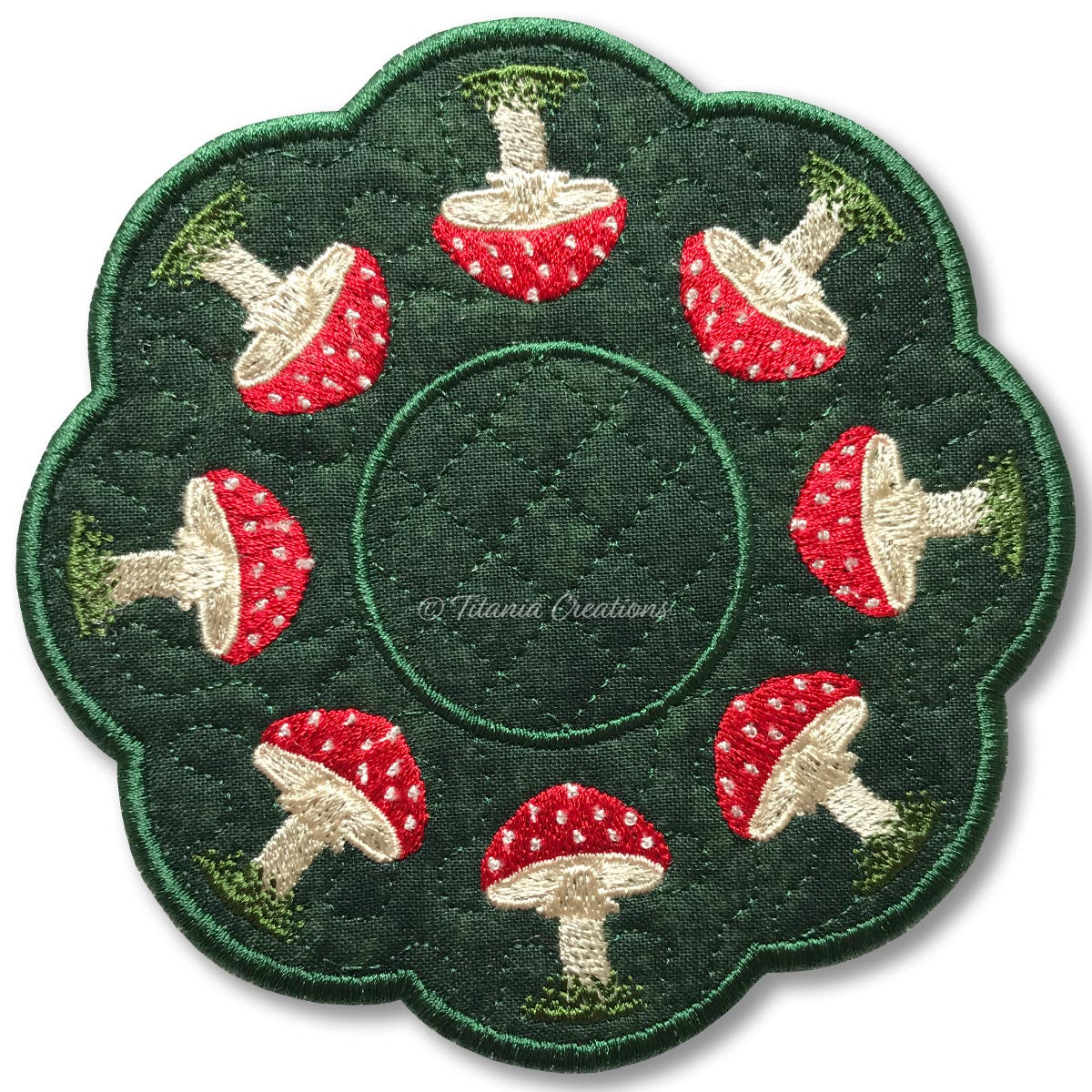 ITH Mushroom Candle Mat 5x5 6x6 7x7 8x8