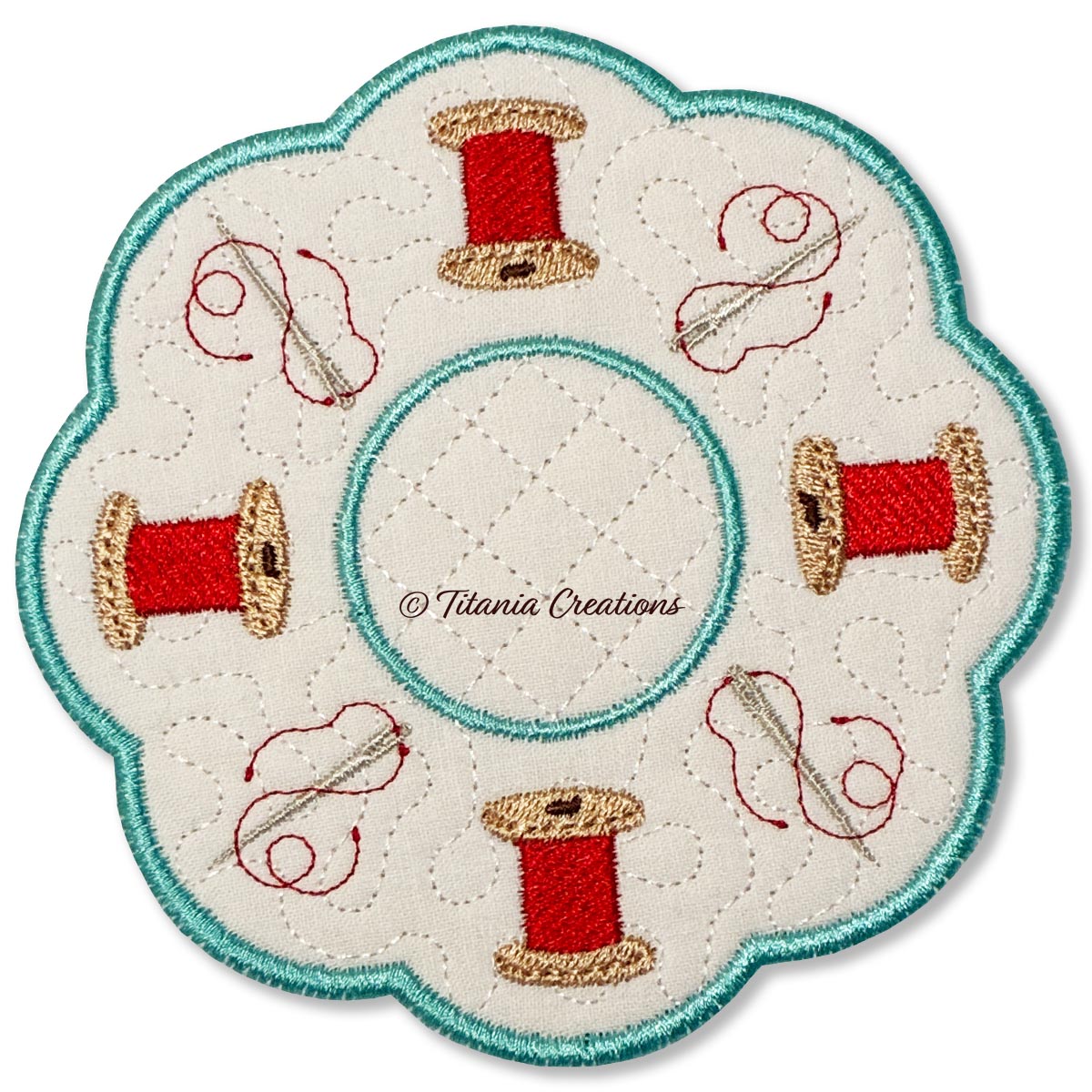 ITH Needle and Thread Candle Mat 5x5 6x6 7x7 8x8