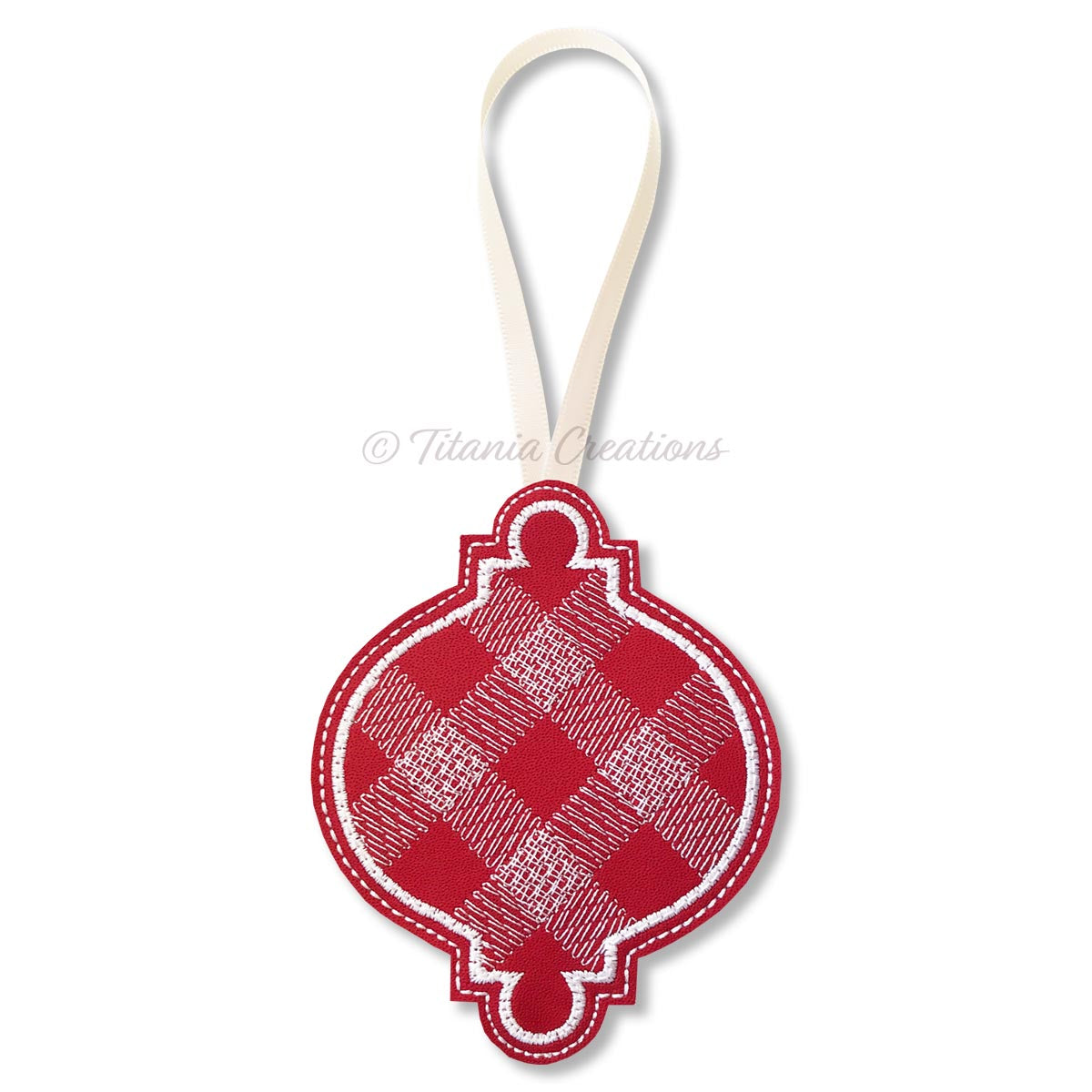 ITH Plaid Bauble 4x4