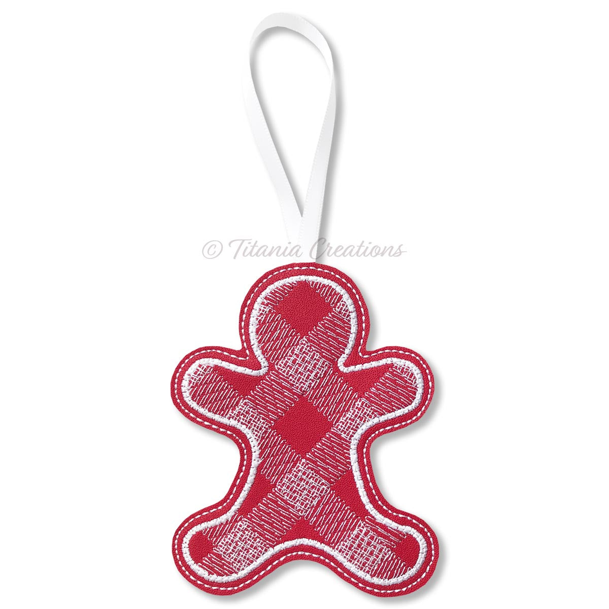 ITH Plaid Gingerbread Man 4x4