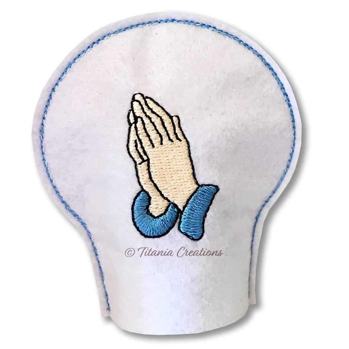 ITH Praying Hands Tea Light Cover 4x4