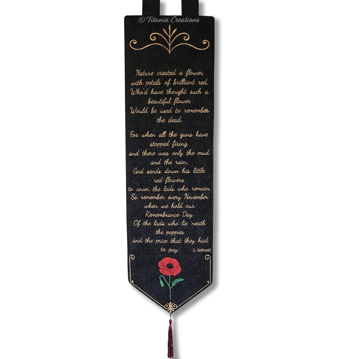 The Poppy Wall Hanging 5x7