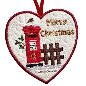 ITH Post Box Heart 5 Sizes