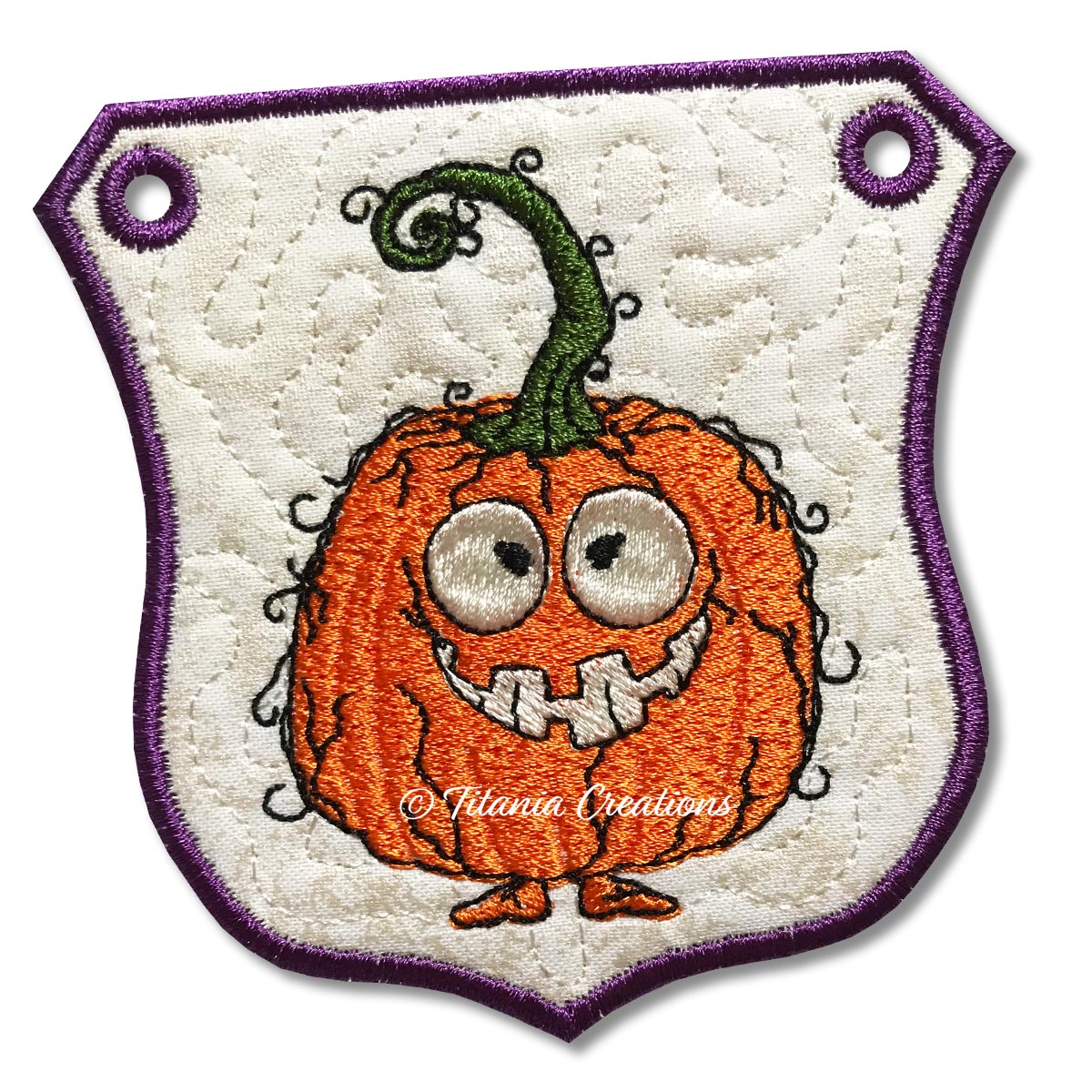 ITH Quirky Pumpkin Banner 4x4