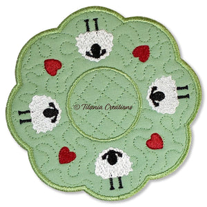 ITH Sheep Candle Mat 5x5 6x6 7x7 8x8