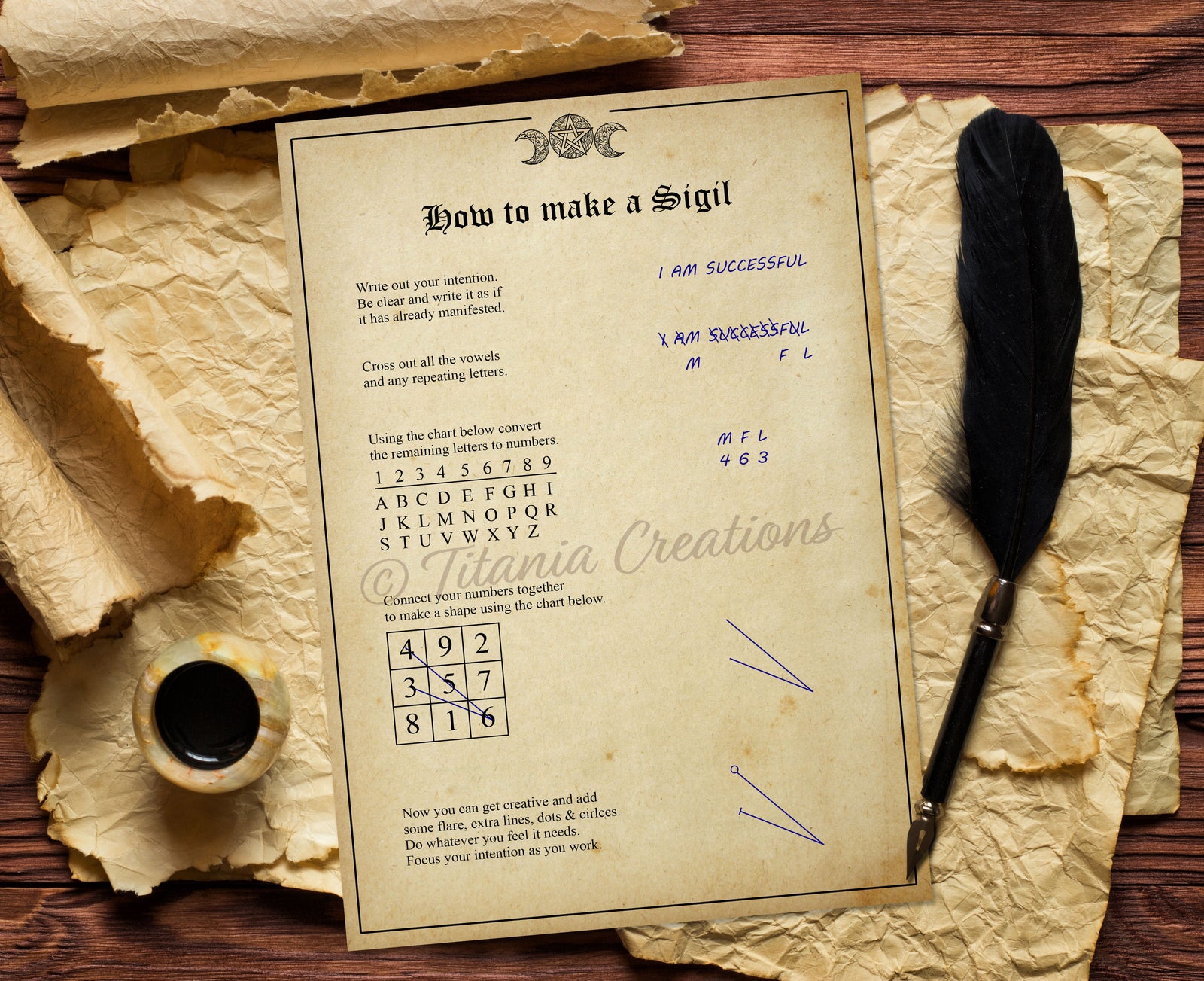 Sigil Magic Printable Pages