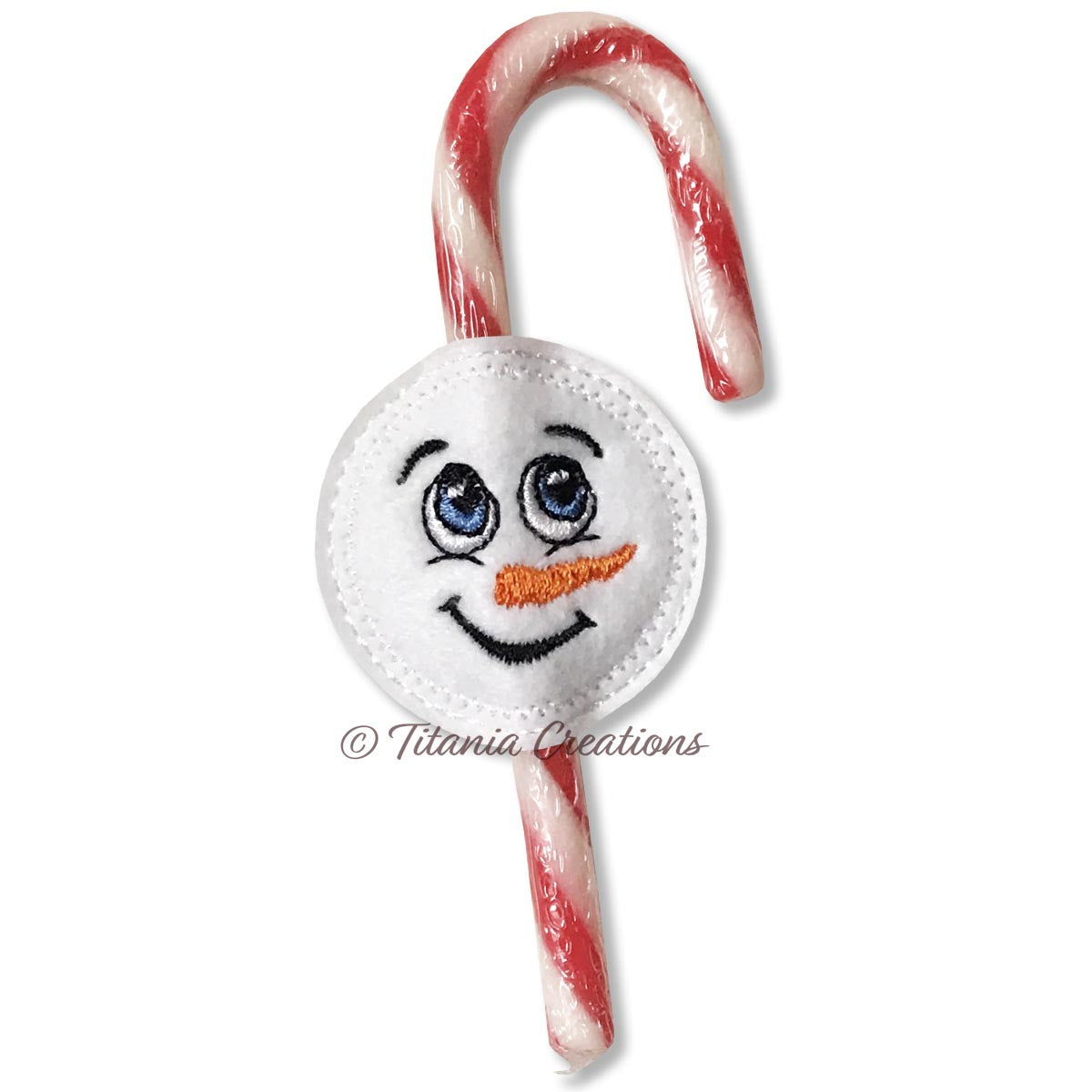 ITH Snowman Candy Cane Slider 4x4