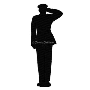 British Army Soldier Silhouette 4x4 5x7