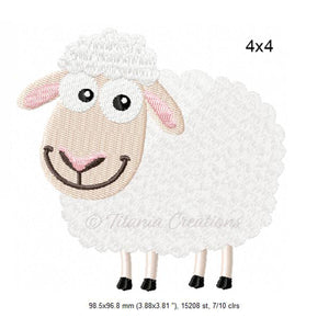 Quirky Sheep 4x4 5x7