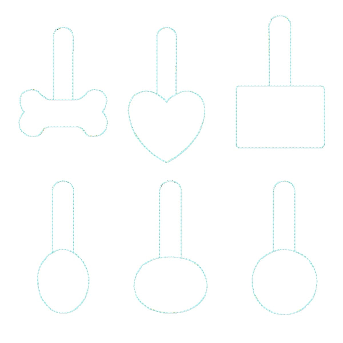 ITH Blank Key Fob Set 4x4