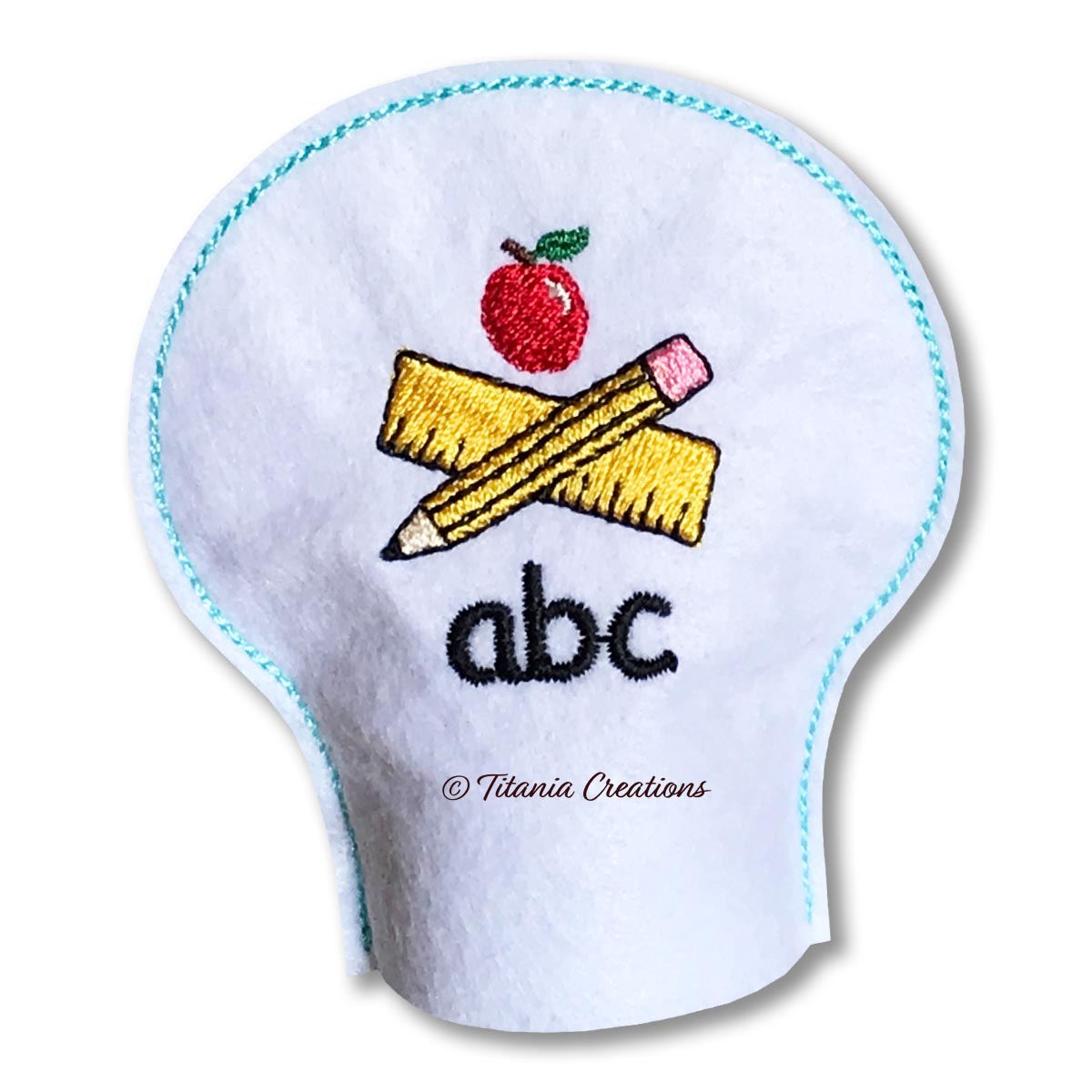 ITH Teacher Tea Light Cover 4x4