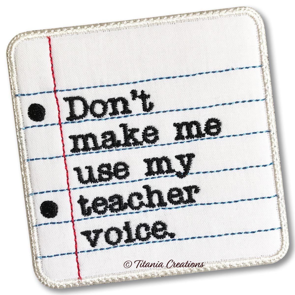 ITH Teacher Voice Coaster 4x4