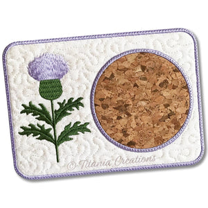 ITH Thistle Mug Rug 5x7