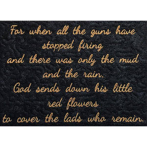 The Poppy Wall Hanging 5x7