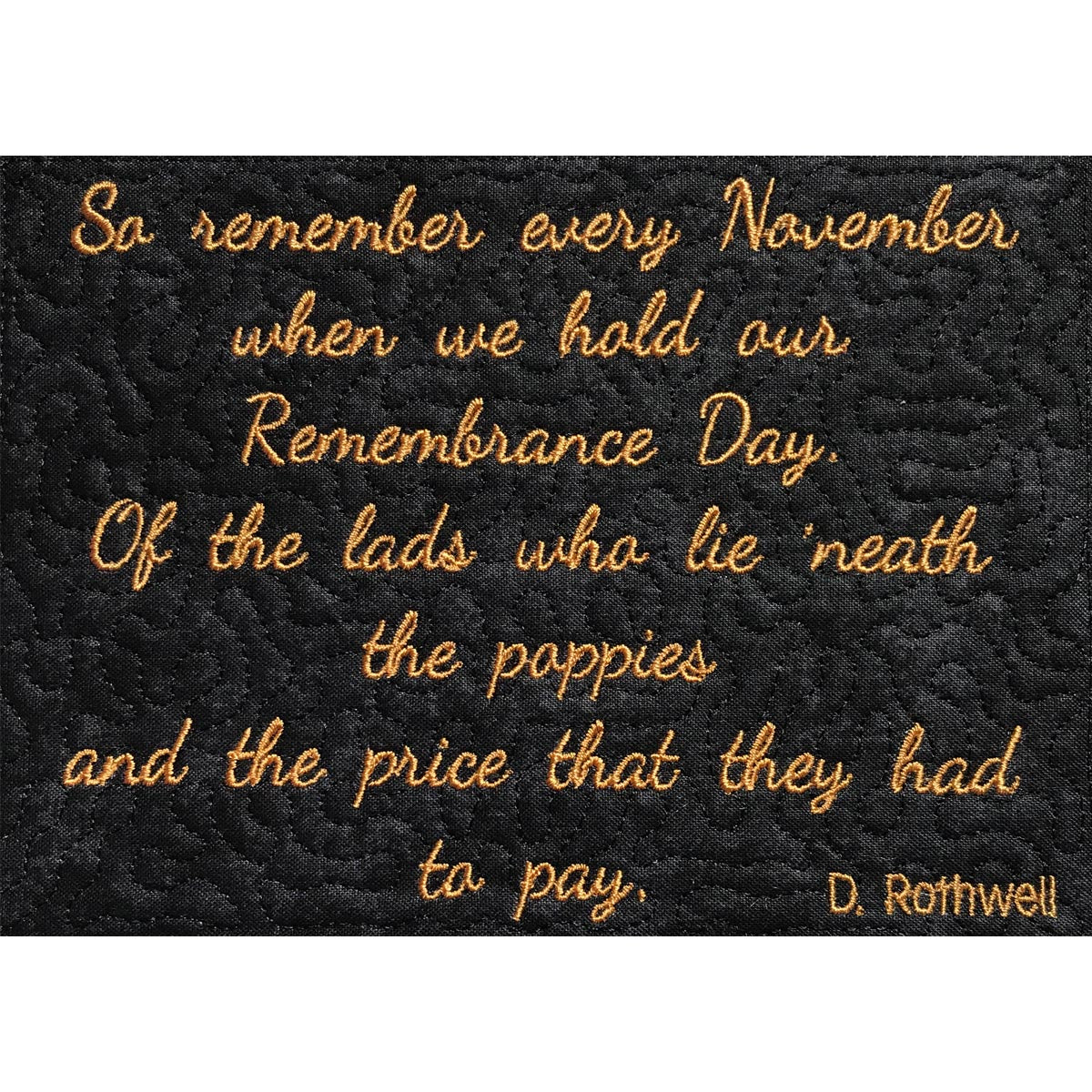 The Poppy Wall Hanging 5x7