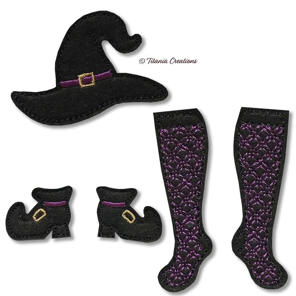 ITH Witch's Clothes Line 4x4