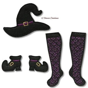 ITH Witch's Clothes Line 4x4