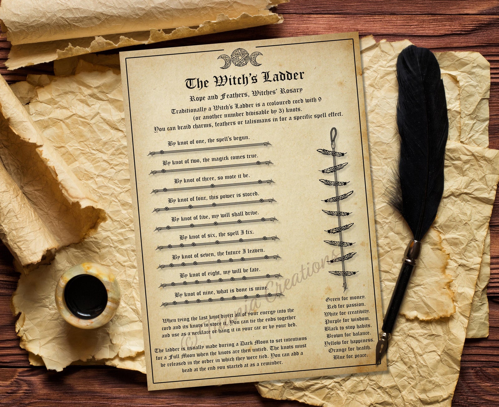 The Witch's Ladder Printable Pages